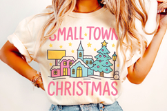 Small Town Christmas PNG, Merry Christmas PNG, Holiday PNG Product Image 2