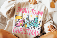 Small Town Christmas PNG, Merry Christmas PNG, Holiday PNG Product Image 3