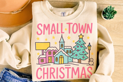 Small Town Christmas PNG, Merry Christmas PNG, Holiday PNG Product Image 5
