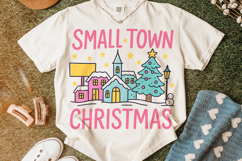 Small Town Christmas PNG, Merry Christmas PNG, Holiday PNG Product Image 1