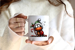 Christmas Snail Clipart | Cute Funny Holiday Snails Product Image 2