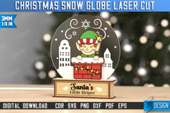 Snow Globe with Stand Laser Cut | Christmas Decorations |Elf Product Image 12
