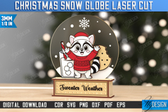 Snow Globe with Stand Laser Cut | Christmas Decorations |Elf Product Image 8