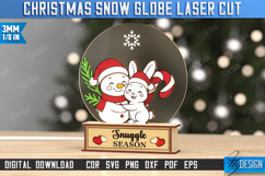 Snow Globe with Stand Laser Cut | Christmas Decorations |Elf Product Image 9