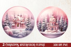 Christmas In Snow Globe Clipart Sublimation, Christmas SVG Product Image 1