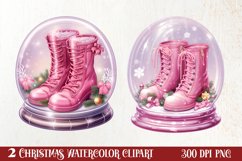 Christmas In Snow Globe Clipart Sublimation, Christmas SVG Product Image 1