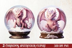 Christmas In Snow Globe Clipart Sublimation, Christmas SVG Product Image 1