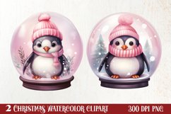 Christmas In Snow Globe Clipart Sublimation, Christmas SVG Product Image 1