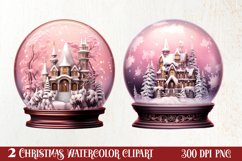Christmas In Snow Globe Clipart Sublimation, Christmas SVG Product Image 1
