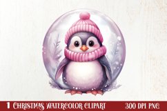 Christmas In Snow Globe Clipart Sublimation, Christmas SVG Product Image 1