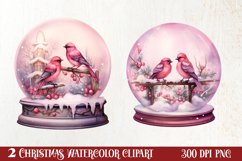 Christmas In Snow Globe Clipart Sublimation, Christmas SVG Product Image 1