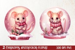 Christmas In Snow Globe Clipart Sublimation, Christmas SVG Product Image 1