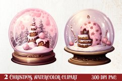 Christmas In Snow Globe Clipart Sublimation, Christmas SVG Product Image 1
