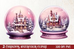 Christmas In Snow Globe Clipart Sublimation, Christmas SVG Product Image 1