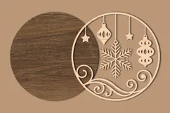 Christmas Snowman Snowflake SVG Product Image 2