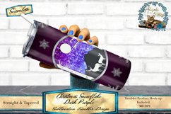 This is Christmas glitter snowflake tumbler wrap design. featuring a dark purple Ombre. Sized for 20oz skinny tumblers. 
