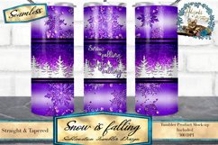This is a Christmas tumbler wrap sublimation design has Snow is falling Winter is Calling, written on it. It is sized to fit 20oz skinny tumblers. this seamless tumbler design.