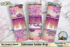 Snowflake Tumbler, Sublimation Tumbler, Winter Tumbler, Winter Sublimation