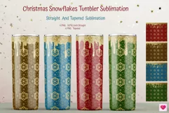 Christmas snowflakes 20 oz skinny tumbler sublimation