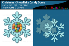 Snowflake candy dome Product Image 1
