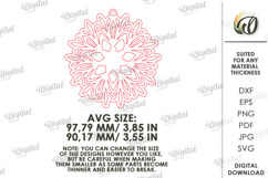 Christmas Snowflake Ornament Laser Cut. Christmas Decor SVG Product Image 2