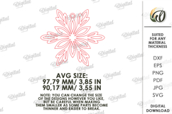 Christmas Snowflake Ornament Laser Cut. Christmas Decor SVG Product Image 2