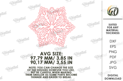 Christmas Snowflake Ornament Laser Cut. Christmas Decor SVG Product Image 2