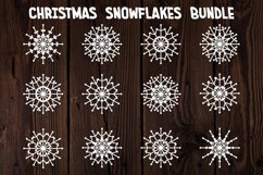 Christmas Snowflakes Bundle, Christmas Snowflakes SVG Files Product Image 1
