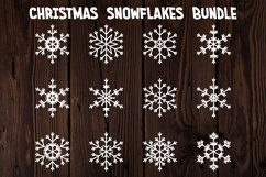 Christmas Snowflakes, Christmas Snowflakes SVG, Cut Design Product Image 1