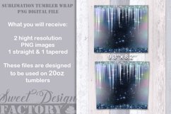 Sparkling Glitter Snowflakes Tumbler, Christmas 20ozTumbler Product Image 2