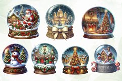 Christmas Snowglobes Sublimation Clipart Product Image 2