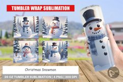 Tumbler Wrap Christmas Snowman Product Image 1