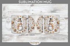 Christmas Snowman v2 Mug Wrap Sublimation Product Image 1