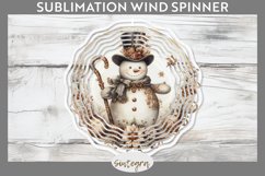 Christmas Snowman v3 Wind Spinner Sublimation Product Image 1