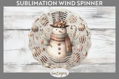 Christmas Snowman v7 Wind Spinner Sublimation Product Image 1