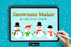 Snowman Procreate Brush Collection