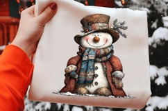 Christmas Snowman Clipart Product Image 2