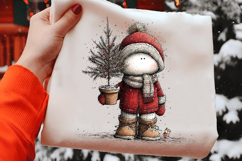 Christmas Snowman Clipart Product Image 2