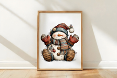 Christmas Snowman Clipart Product Image 3