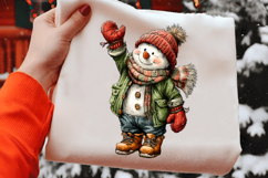 Christmas Snowman Clipart Sublimation Product Image 2