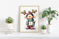 Christmas Snowman Clipart Sublimation Product Image 2