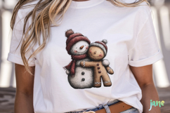Christmas Snowman Clipart Sublimation Product Image 5