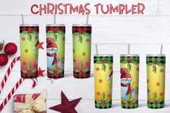 Christmas tumbler wrap | Christmas snowman PNG Product Image 1