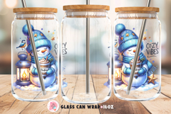 Christmas Tumbler Sublimation birds, 16 oz glass can wrap, Libbey 16 oz template, can glass beer