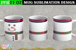 Christmas Snowman mug sublimation design Product Image 1