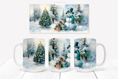 Christmas snowman mug sublimation design wrap 15 Oz, Christmas mug wrap design, Christmas snowman sublimation.