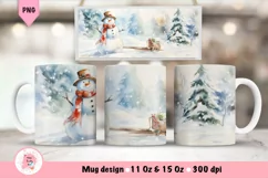 Christmas Mug Wrap Sublimation Designs, Christmas Tree Mug, Christmas Png