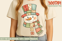 The Hand Painted Christmas Patchwork Designs Bundle PNGs Product Image 6