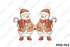 Christmas Snowman Pops Winter PNG Product Image 1