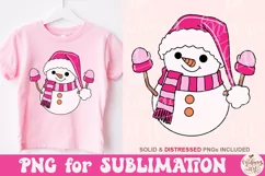 Christmas Snowman Santa Png, Cute Snowman Product Image 2